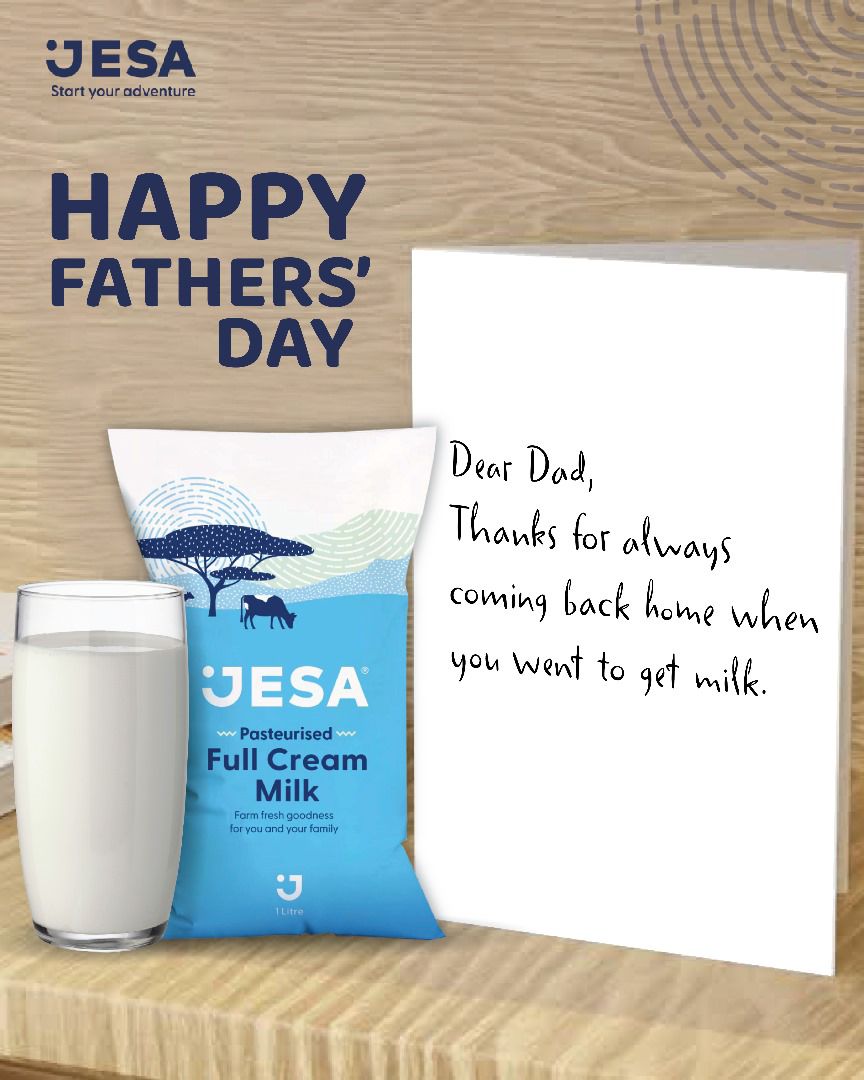 Happy Fathers' Day to the real heroes – the dads who do their best every day and bring home a pack of JESA milk. Today, we celebrate your strength, love, and all the amazing things you do. 

#FathersDay #JESAStartYourAdventure