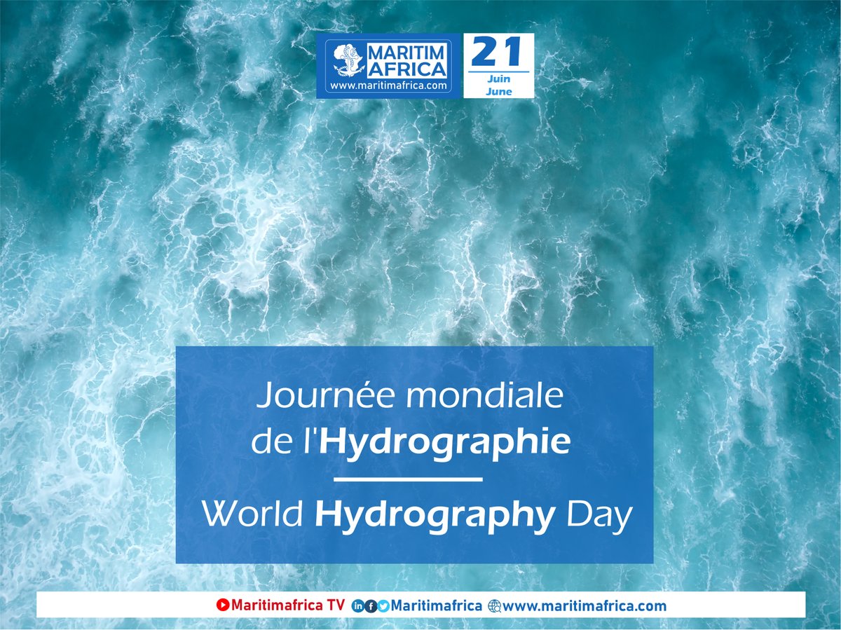 maritimafrica's tweet photo. World Hydrography Day â 21 June 2025  / JournĂ©e Mondiale de l'Hydrographie - 21 Juin 2025
#Hydrographie #Hydrography #ocean #maritime #maritimafrica #Afrique #journée #day #africa https://t.co/smeouPraDr