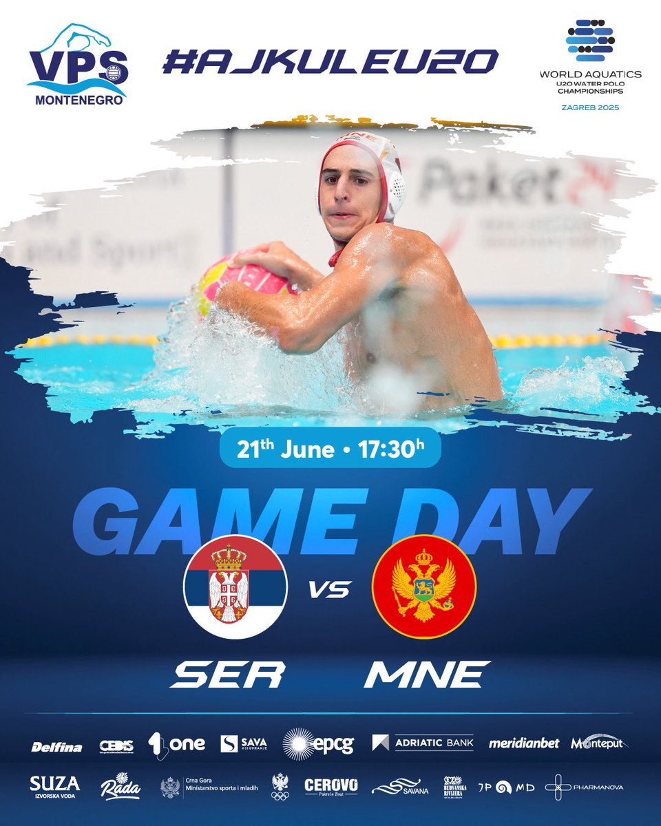 Ajkule U20🦈🇲🇪 ulaze u završni meč na Svjetskom prvenstvu! Posljednji izazov – borba za peto mjesto! 💪🌊

Srećnooo 💪🙌

#ajkuleu20🦈🇲🇪  #wpolomne🇲🇪 #vpscg #montenegro🇲🇪