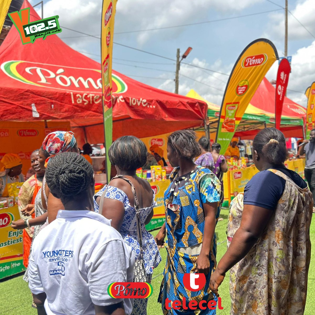 We're live here at Atonsu Market today, Saturday, June 21, 2025 #YSalahFoodFest 

Come through #YfmGhana 

Flashback to last week 👇