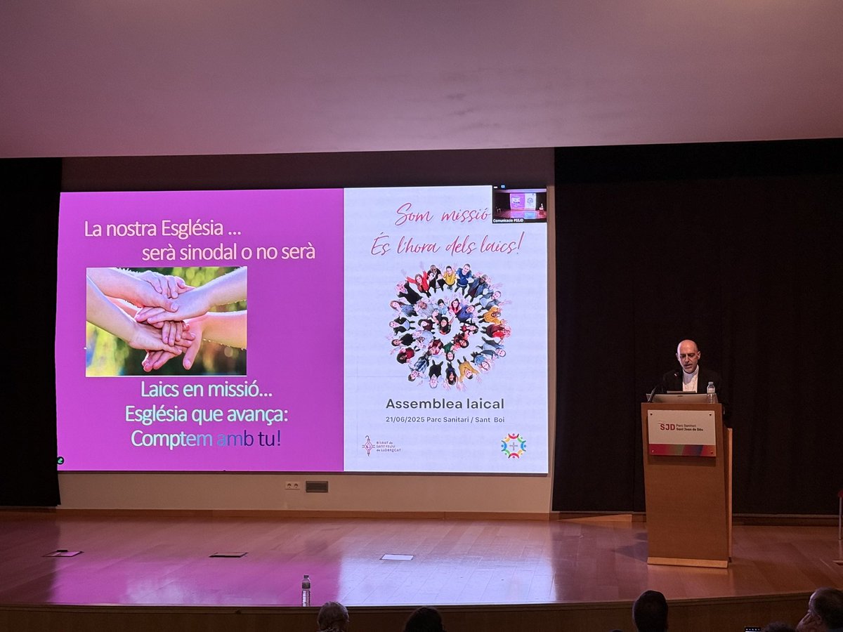 El #BisbeXabier 
“Som missió en una època de canvi, hem de viure la fe des de la missió de la pau en comunitat. Hem de gaudir la fe i la germanor, estimar i cuidar-nos en la diversitat” #AssembleaLaical