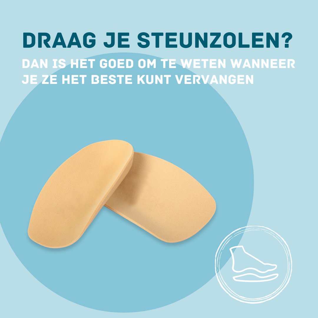 SkystepBV's tweet photo. 🦶 Draag jij steunzolen? Dan is dit belangrijk om te weten.

Steunzolen doen vaak stilletjes hun werk  totdat ze dat niet meer doen. 

Veel mensen lopen (letterlijk!) te lang door met oude of versleten zolen.

Lees hier waar je op moet letten: https://t.co/6aeRLx3o0w https://t.co/naI7ziBSlM
