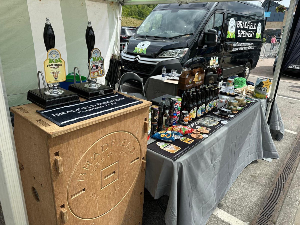 Today we’re at <a href="/FoxValleySheff/">Fox Valley</a> Lunchfest, serving up our beers to keep you hydrated &amp; other goodies to take home! There’s a variety of food stalls along with music &amp; family entertainment - here until 6pm today &amp; 11am-4pm tomorrow 🍻

#foodanddrinkfestival #BeerLoversUnite