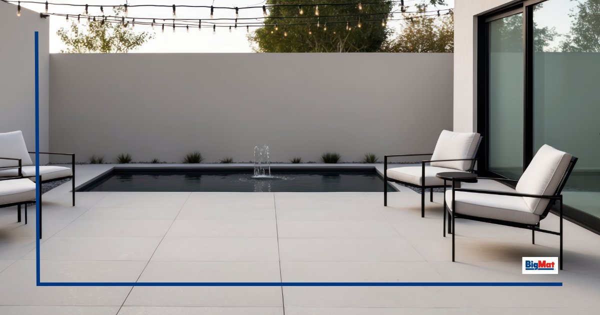 ☀️ ¿Sabías que… las baldosas claras en terrazas bajan la temperatura?
El color influye: los tonos claros reflejan el sol y reducen el calor acumulado.
Perfecto para disfrutar de una terraza más fresca en verano.

#BigMAt #Verano #Terraza #jardín #Exterior #Reforma #construcción