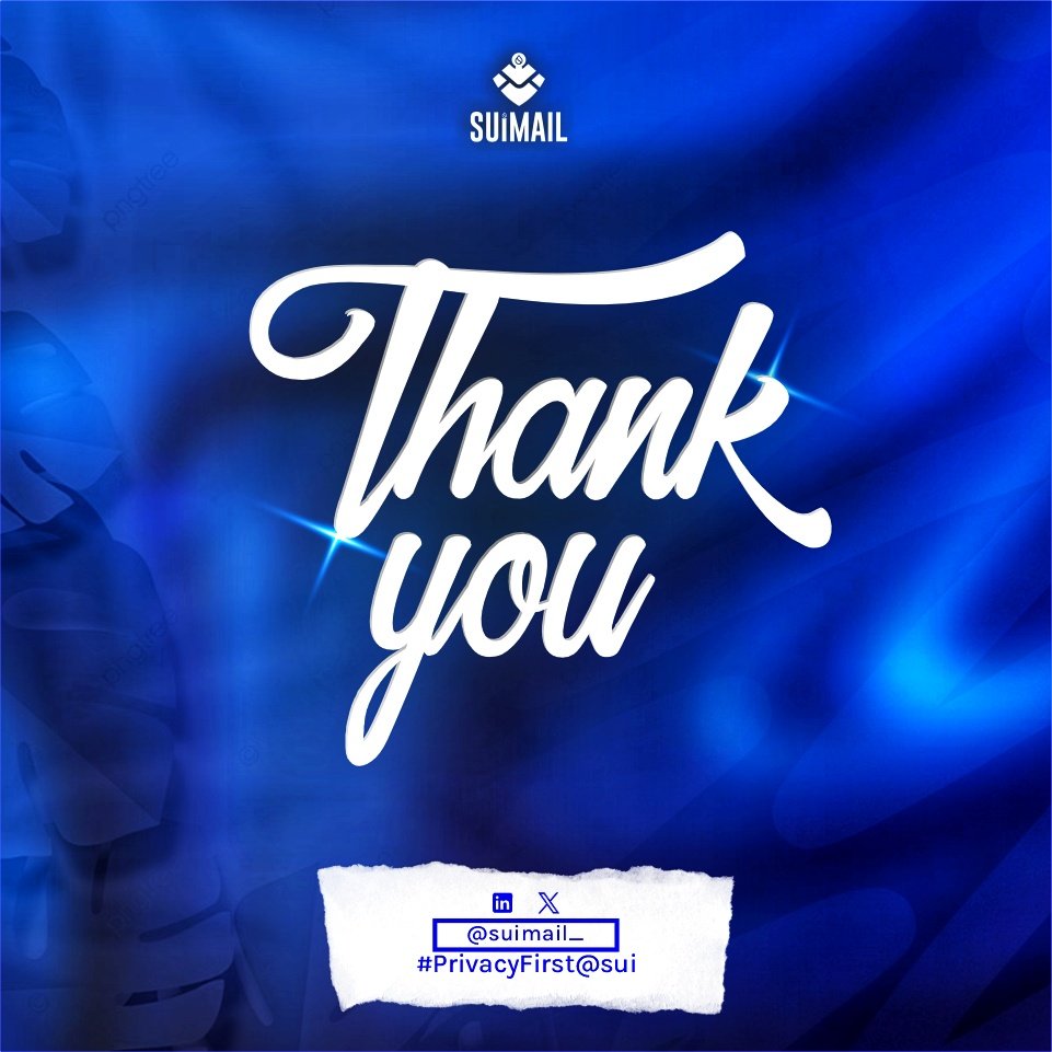 A very big shout out and thanks to everyone who turned up to vote for SuiMail and helped in spreading the word.

It really means a lot to us!💙💙