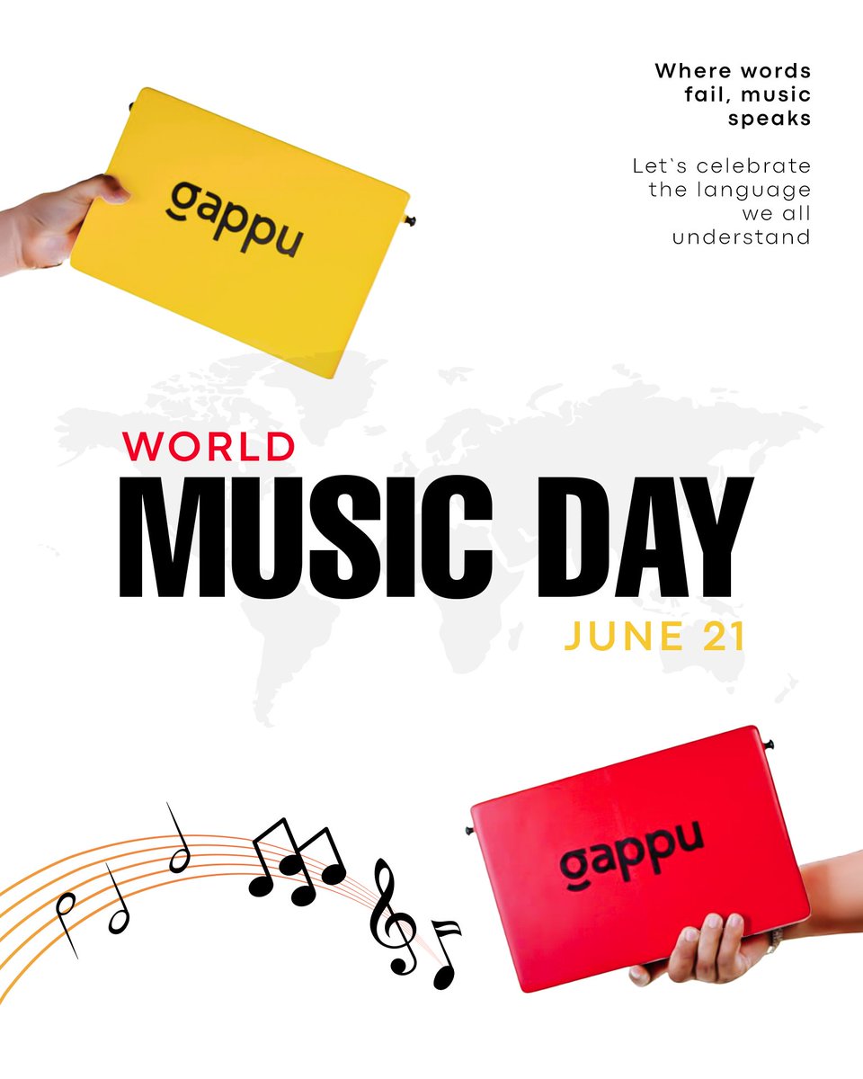 gappuofficial's tweet photo. Where words fail, music speaks. Happy World Music Day from Team GAPPU 🥁❤️

#gappu #gappujambox #gappurocks #jambox #worldmusicday https://t.co/W0xZnIWIga