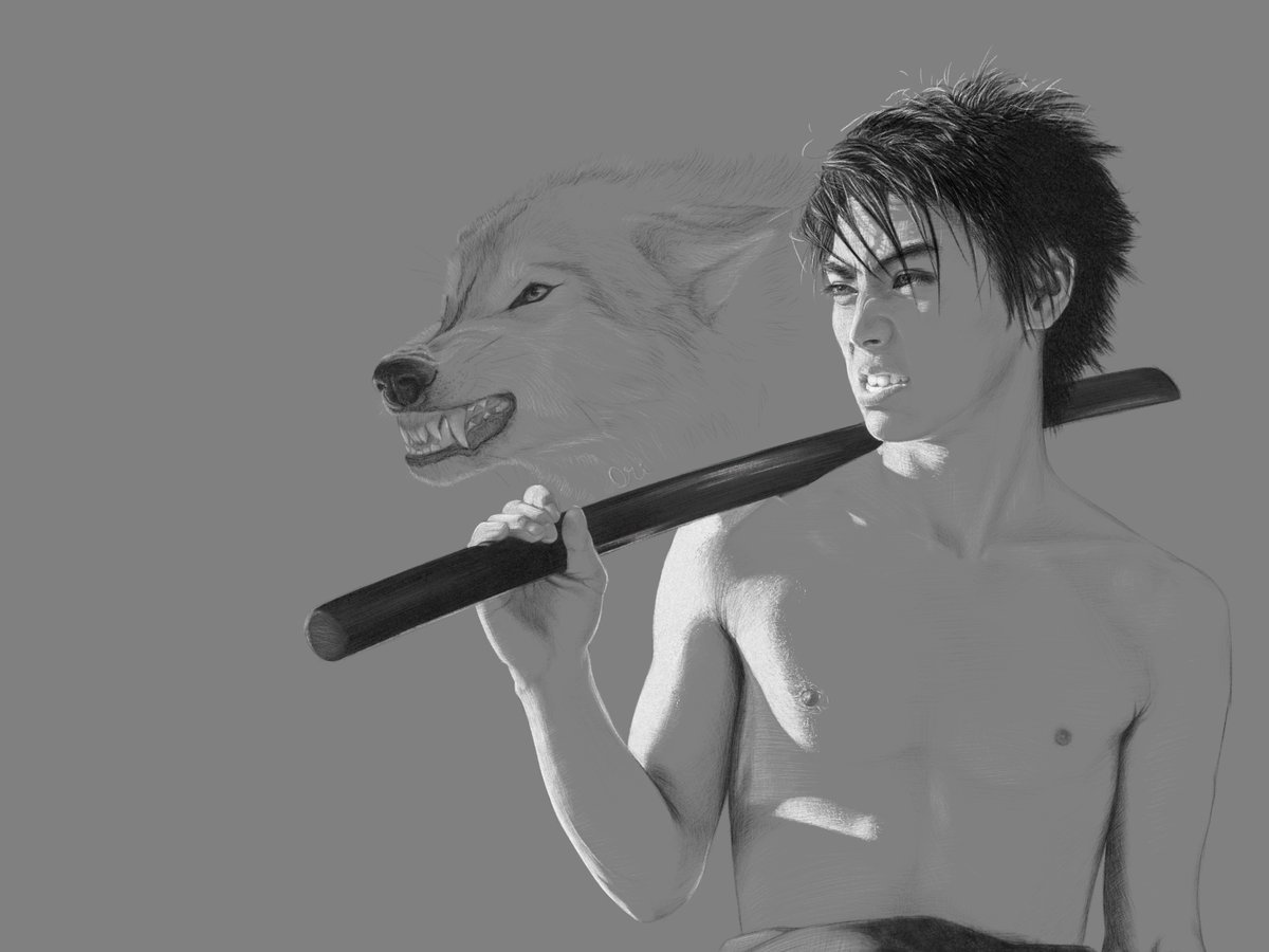 bohemianori's tweet image. Once I drew a little wolf. But I like this theme, so I’m giving it another try XD