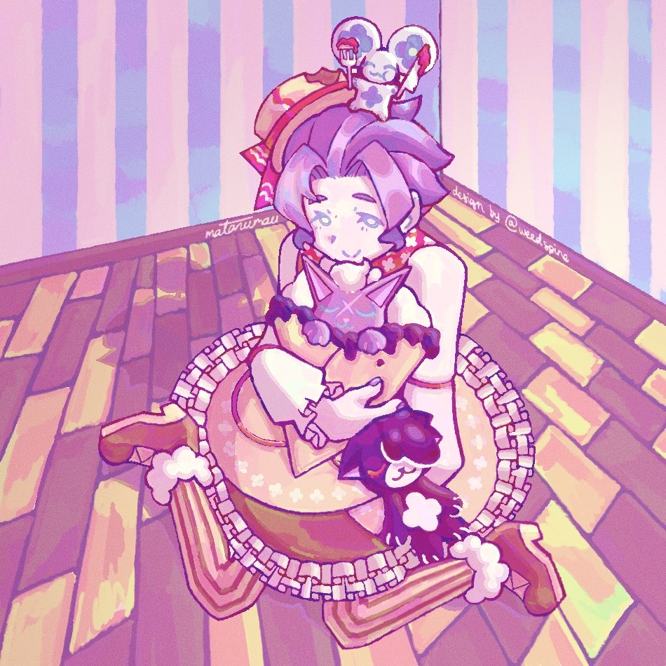 (#TGAA) I'm deeply chuffed with <a href="/gruegrass/">千草莱</a>'s design for a pancake outfit for baby Barok.
gruegrass がデザインしたバロクちゃんのパンケーキの服に大満足。