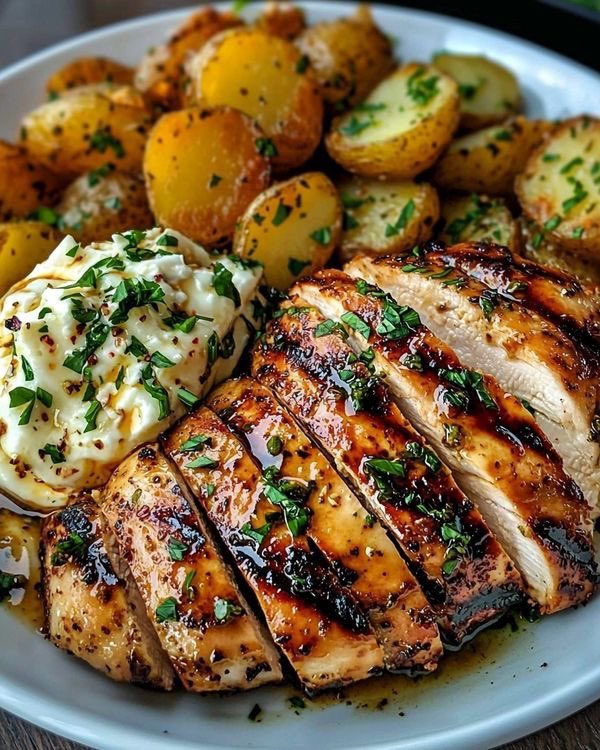 WHATSFORDlNNER's tweet photo. Spicy Greek Chicken https://t.co/2sAq7f8zt9