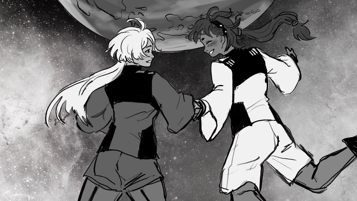 frozenjaegert's tweet image. frame from my animatic for #sulemioweek25 💞