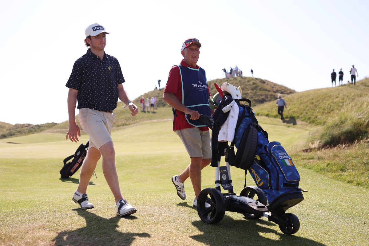 Walking into the afternoon session with a one up lead, Gavin Tiernan <a href="/CountyLouthGC/">County Louth GC</a> heads for the lunch break in front. A superb short game display including a great chip from the back of 18 key so far. 

Let’s keep it rolling ☘️☘️

📸 <a href="/RandA/">The R&A</a>