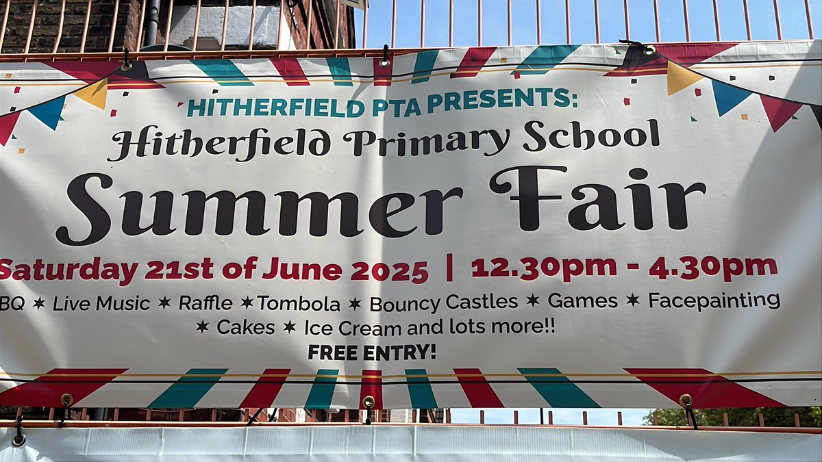 The biggest event of the year is about to start! Come along to join us at the Hitherfield summer affair from 1230 to 4 pm today