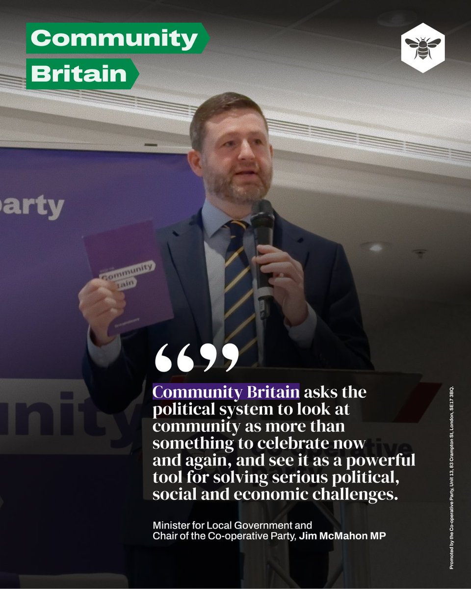 Co-operative Party (@coopparty) on Twitter photo “It is those feelings of pride and trust that progressive politics should be trying to tap into.”
🗣️ <a href="/JimfromOldham/">Jim McMahon MP</a> at our Local Government Conference today. “It is those feelings of pride and trust that progressive politics should be trying to tap into.”
🗣️ <a href="/JimfromOldham/">Jim McMahon MP</a> at our Local Government Conference today.