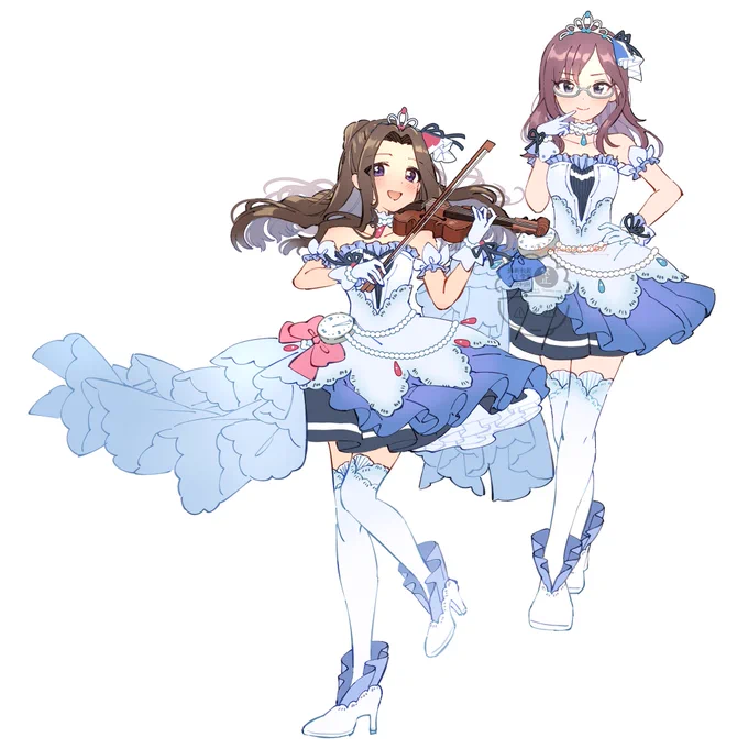 #デレステ10thまで100日なのでアイドル190人全員描きたい 27日目 涼宮星花 八神マキノ