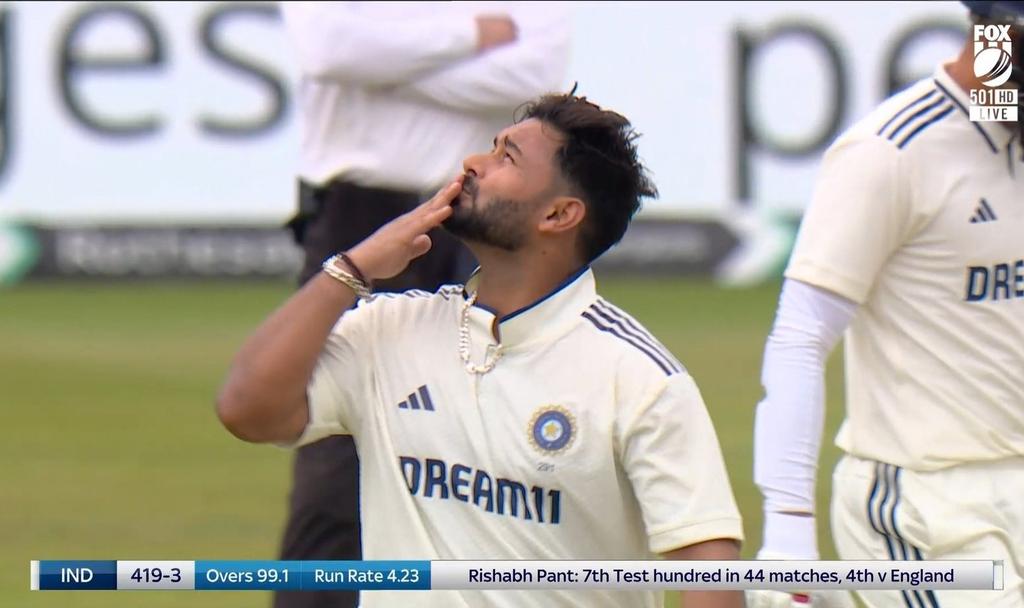 Century 💯 for Vice Captain Rishab Pant ✅
.
.
#INDvsENG l #ENGvsIND l Sai Sudarshan l Jaiswal l England l #SaiSudarshan l #TestCricket l