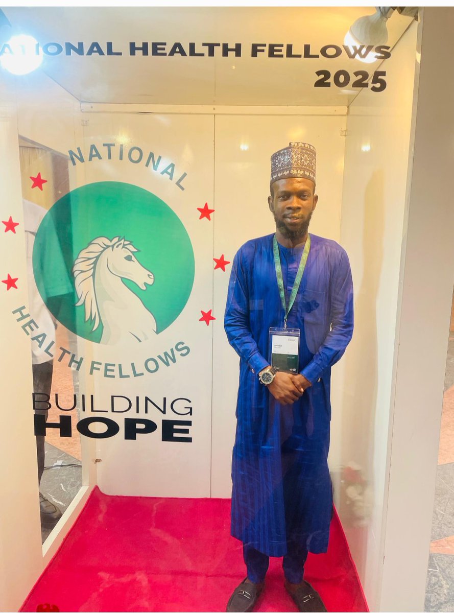 I'm thrilled to share my journey as a National Health Fellow! Equipped with skills &amp; knowledge to drive positive change in Bama, Borno State. Grateful to @GovtNG, @PresidencyNG &amp; @MOH Nigeria for this opportunity! #HealthFellowsShowOfHands #NHF #Leadership