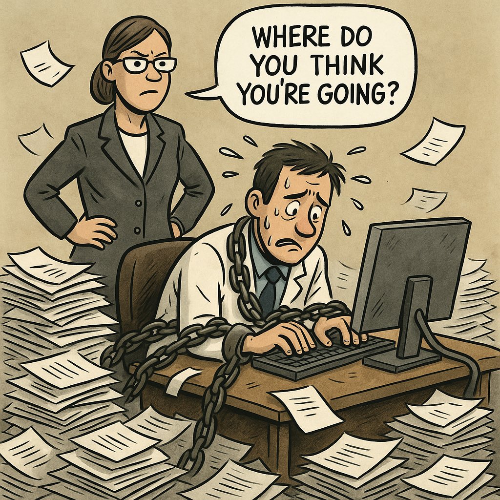The physician shortage isn’t just about how many doctors we have.
It’s about how much time we are forced to waste.

Physicians in the U.S. spend an average of 16 hours per week on administrative tasks.
Not optional work. Not inefficiency.
But time we are required to spend—by