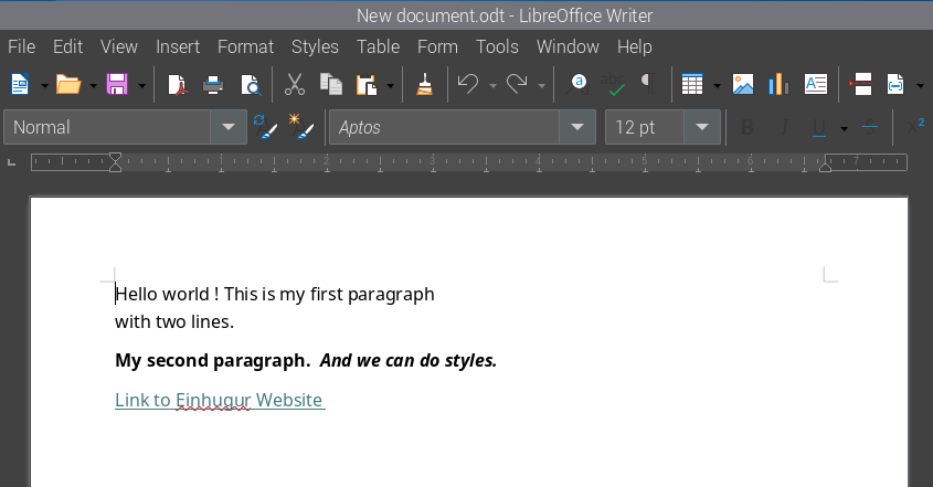 Einhugur Software releases OpenDocument Text Plugin 1.0 for Xojo.

ODT plugin is a Xojo plugin that enables you to create, read, write and edit OpenDocument Text files (.odt) from your Xojo code. 

More info at einhugur.com