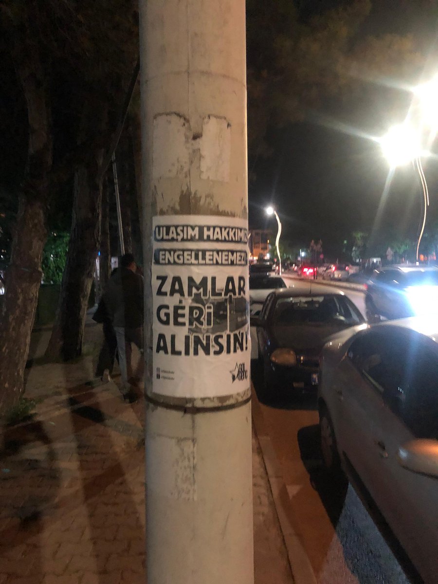 📌 Ulaşım hakkımız engellenemez!

📌 Ulaşım zamları geri alınsın!
