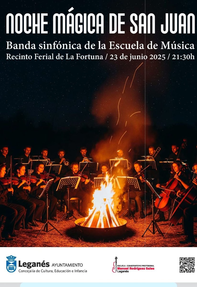 La noche del 23 de junio 2025 a las 21:30 h tendremos ocasión de escuchar a la Banda sinfónica de la Escuela de Música. 🤩

🗓️23 Junio 2025
🕤21:30h
📍Recinto Ferial de La fortuna

No te lo puedes perder. 👏👏👏

#EscuelaConservatorioMRS