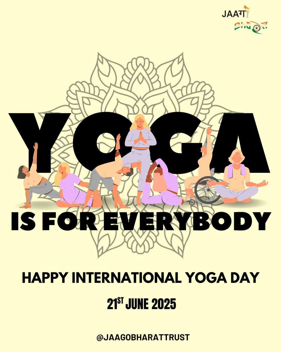 Yoga doesn’t ask you to be perfect. It only asks you to show up — just as you are
This #InternationalYogaDay, let’s break barriers and bend with purpose. Yoga is not about the pose — it’s about the possibility. Celebrate movement, breath, and belonging. Because Yoga is for all.