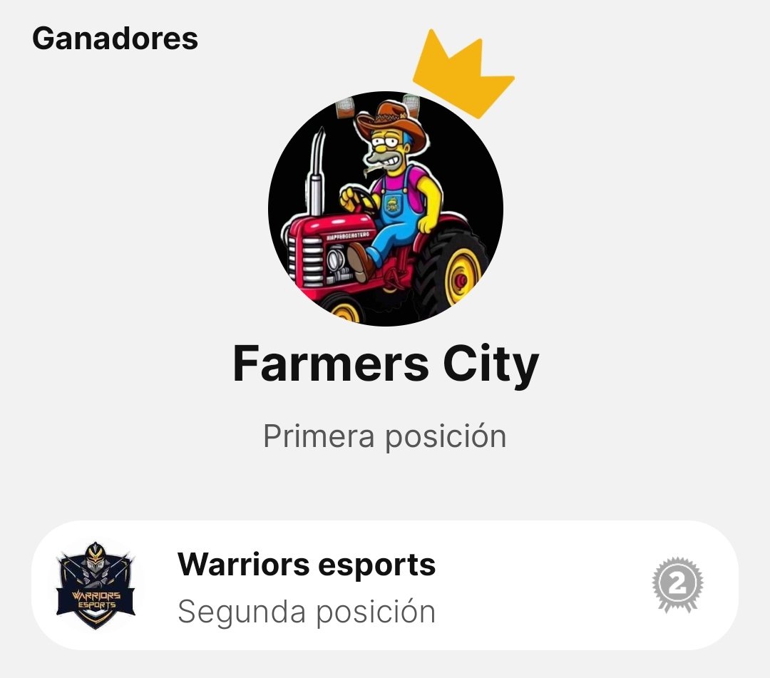 RGG-CPL (@rgg_cpl_espana) on Twitter photo Dar las gracias y ENORABUENA a todos los equipos que han participado y logrado acabar la temporada ‼️‼️
Pero en especial hay que reconocer el trabajo de nuestro CAMPEON <a href="/FarmersCity_/">Farmers City</a> ‼️
Nos vemos el año que viene..‼️💪 Dar las gracias y ENORABUENA a todos los equipos que han participado y logrado acabar la temporada ‼️‼️
Pero en especial hay que reconocer el trabajo de nuestro CAMPEON <a href="/FarmersCity_/">Farmers City</a> ‼️
Nos vemos el año que viene..‼️💪