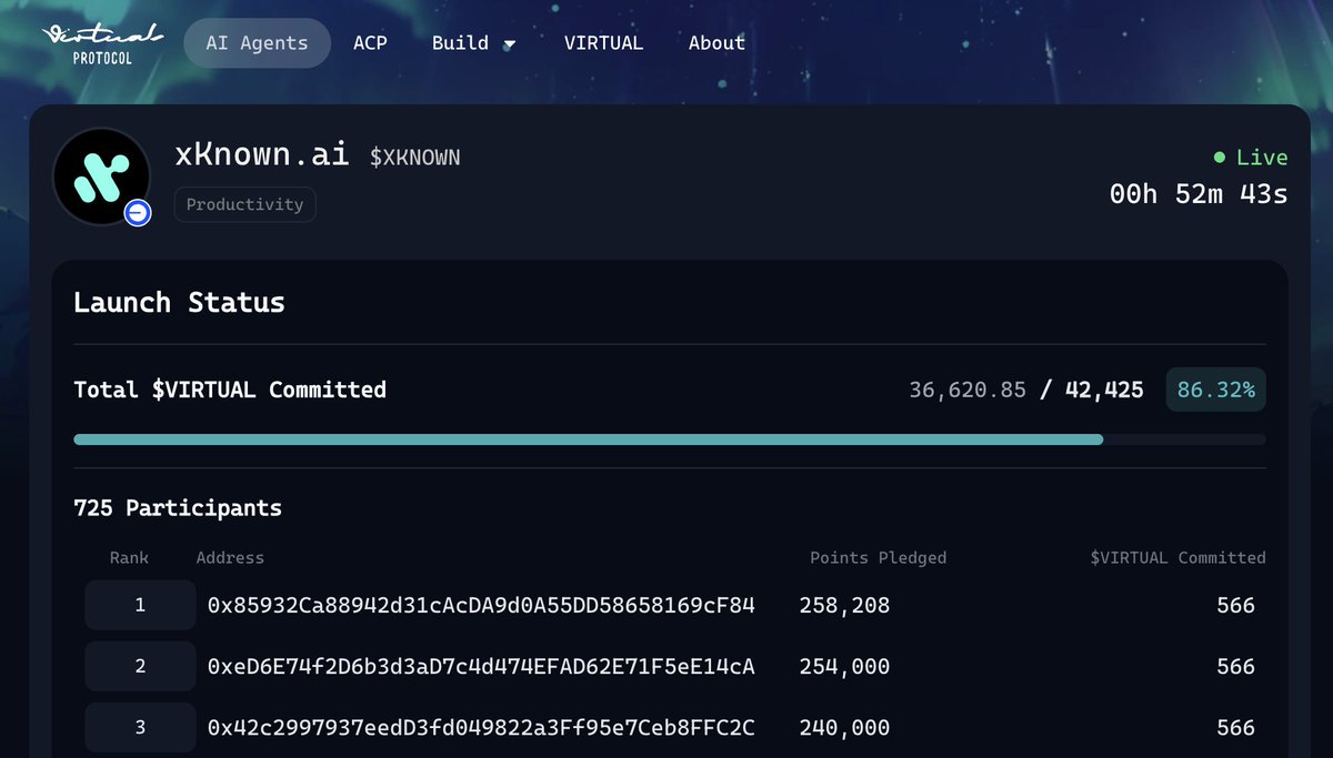 🔥🔥🔥

app.virtuals.io/geneses/5764