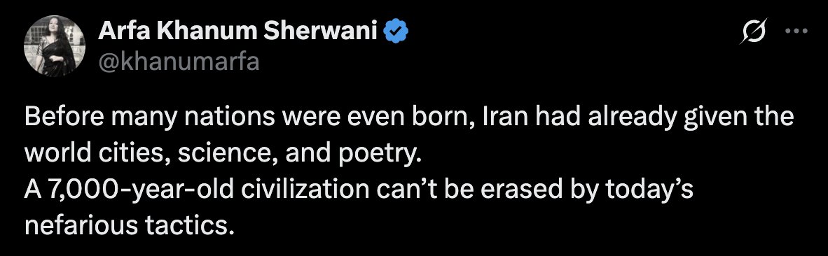 aravind's tweet photo. Community Note: 

Achaemenid Empire (550–330 BCE) founded by Cyrus, is considered the beginning of "Persian" civilization. And it was not Islamic. It was Zoroastrian. It was forcefully converted during the Islamic conquest around 700 AD. I agree past glory must be restored back. https://t.co/44qJ2jCktk