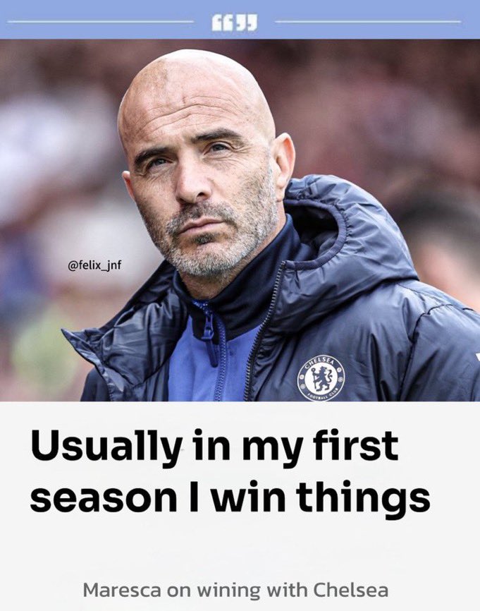 Hope the tension has reduced… now let’s talk about MARESCA.

Y’all trolled him with all sorts of insults for losing some games before the end of the season… but what did he do?? Won us a TROPHY and made the TOP4…

Watch him win the CWC and y’all won’t even praise him… SMH😭💔