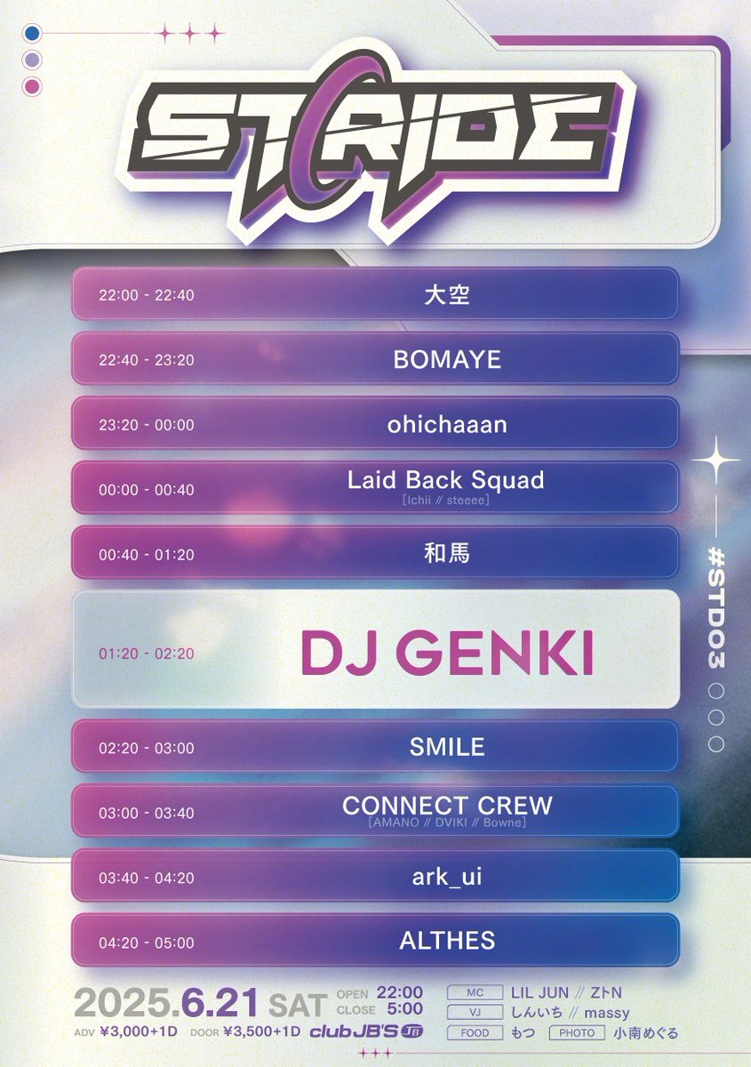 しんいち😈🎧@フリーク (@csazukku) on Twitter photo 【いざ決戦】
今晩22時からJB'S(<a href="/clubjbs/">CLUB JB'S Nagoya, Jp</a>)でHARD×BASS系パーティーSTRIDE Vol.3(#STD03)いよいよ開催です!
ゲストDJはDJ GENKIさん(<a href="/genkianamei/">DJ Genki@彦田元気</a>)!
そしてローカルDJ陣も名古屋を中心に活躍中の方々等多彩なメンバーも揃っております!
あと個人的にはアニリミも聴きたいです!(願望w 【いざ決戦】
今晩22時からJB'S(<a href="/clubjbs/">CLUB JB'S Nagoya, Jp</a>)でHARD×BASS系パーティーSTRIDE Vol.3(#STD03)いよいよ開催です!
ゲストDJはDJ GENKIさん(<a href="/genkianamei/">DJ Genki@彦田元気</a>)!
そしてローカルDJ陣も名古屋を中心に活躍中の方々等多彩なメンバーも揃っております!
あと個人的にはアニリミも聴きたいです!(願望w