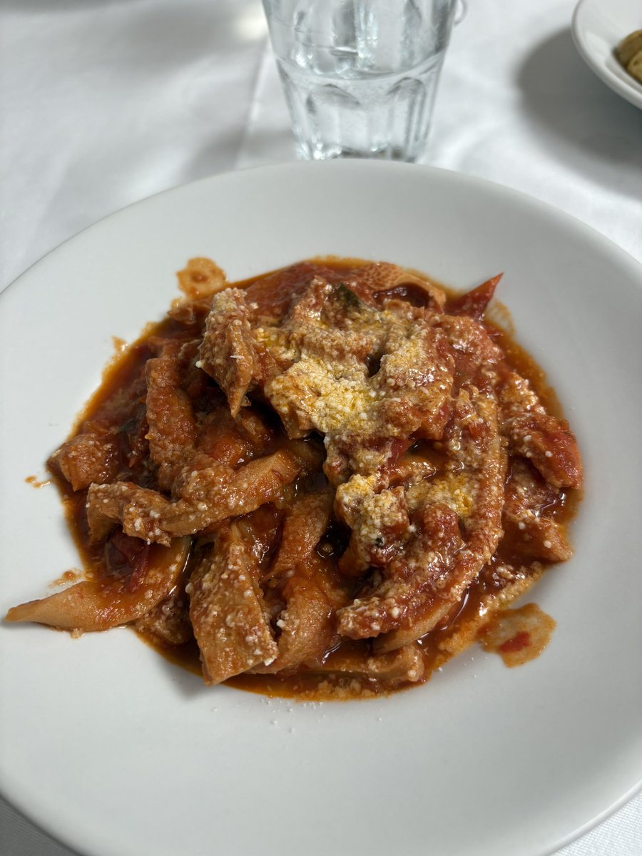 Celebrating my birthday with a big pile of tripe.