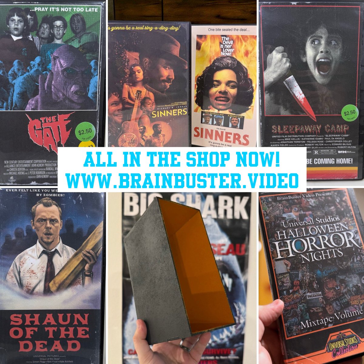 All of this has dropped in the BrainBuster shop! brainbuster.video #vhs