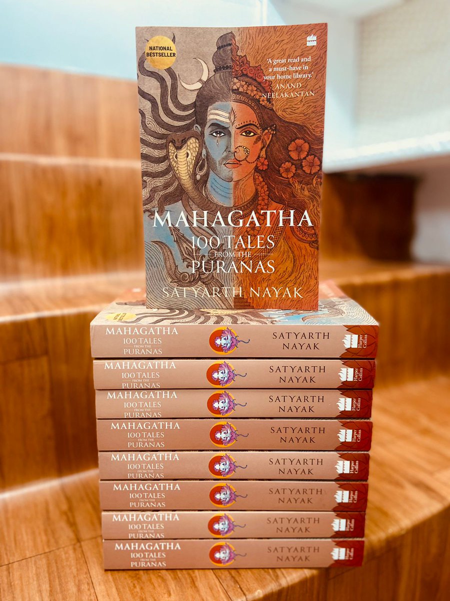 #PIBookRecommendation 💮
Presenting the highly praised and widely recommended book: MAHAGATHA (100 Tales from the PURANAS) by Satyarth Nayak (<a href="/SatyarthNayak/">Satyarth Nayak</a>), published by <a href="/HarperCollinsIN/">HarperCollins</a>.
#BuyOriginal 💮#BuyFromPI
Order 👉padhegaindia.in/product/mahaga…