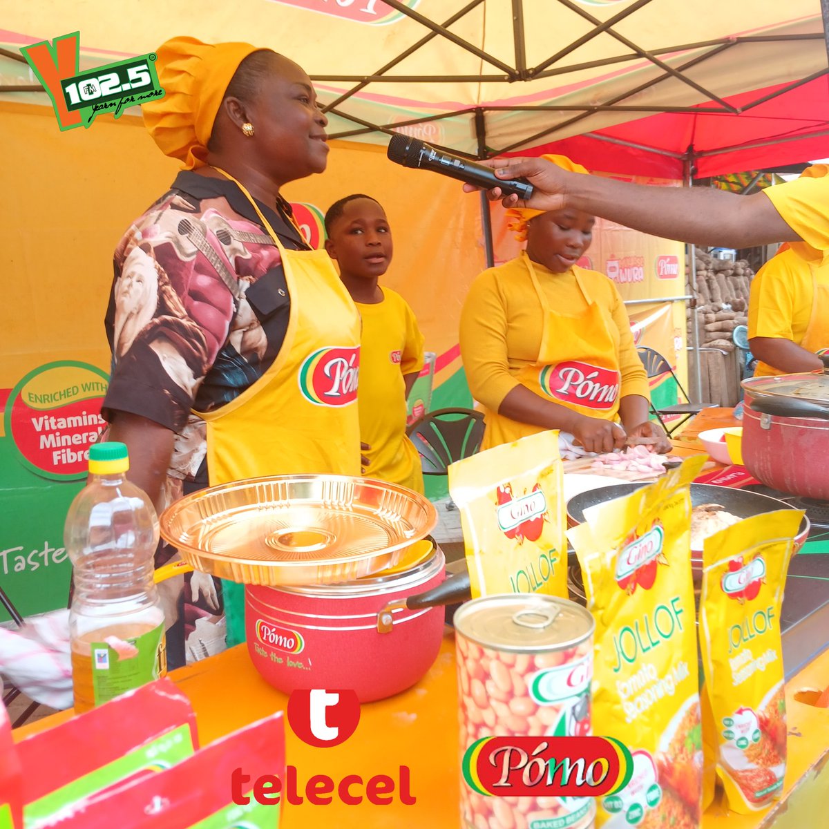 Some of our competitors at the grand finale of the #YSalahFoodFest 

Atonsu Market is the location 🍳 

#YfmGhana