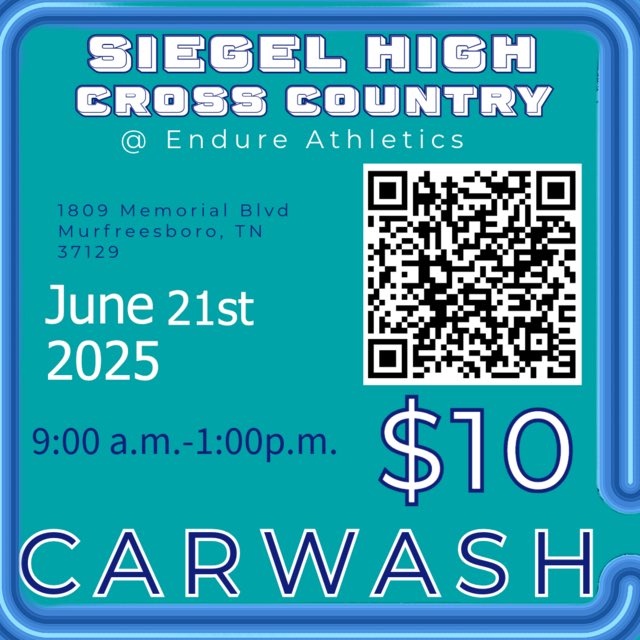 Siegel Cross Country (@siegelcc) on Twitter photo The rain took a break. Stop by our Carwash and let us help you out. A clean car is a happy car. <a href="/SiegelHighStars/">Siegel High School</a> <a href="/SiegelAthletics/">Siegel Athletics</a> The rain took a break. Stop by our Carwash and let us help you out. A clean car is a happy car. <a href="/SiegelHighStars/">Siegel High School</a> <a href="/SiegelAthletics/">Siegel Athletics</a>