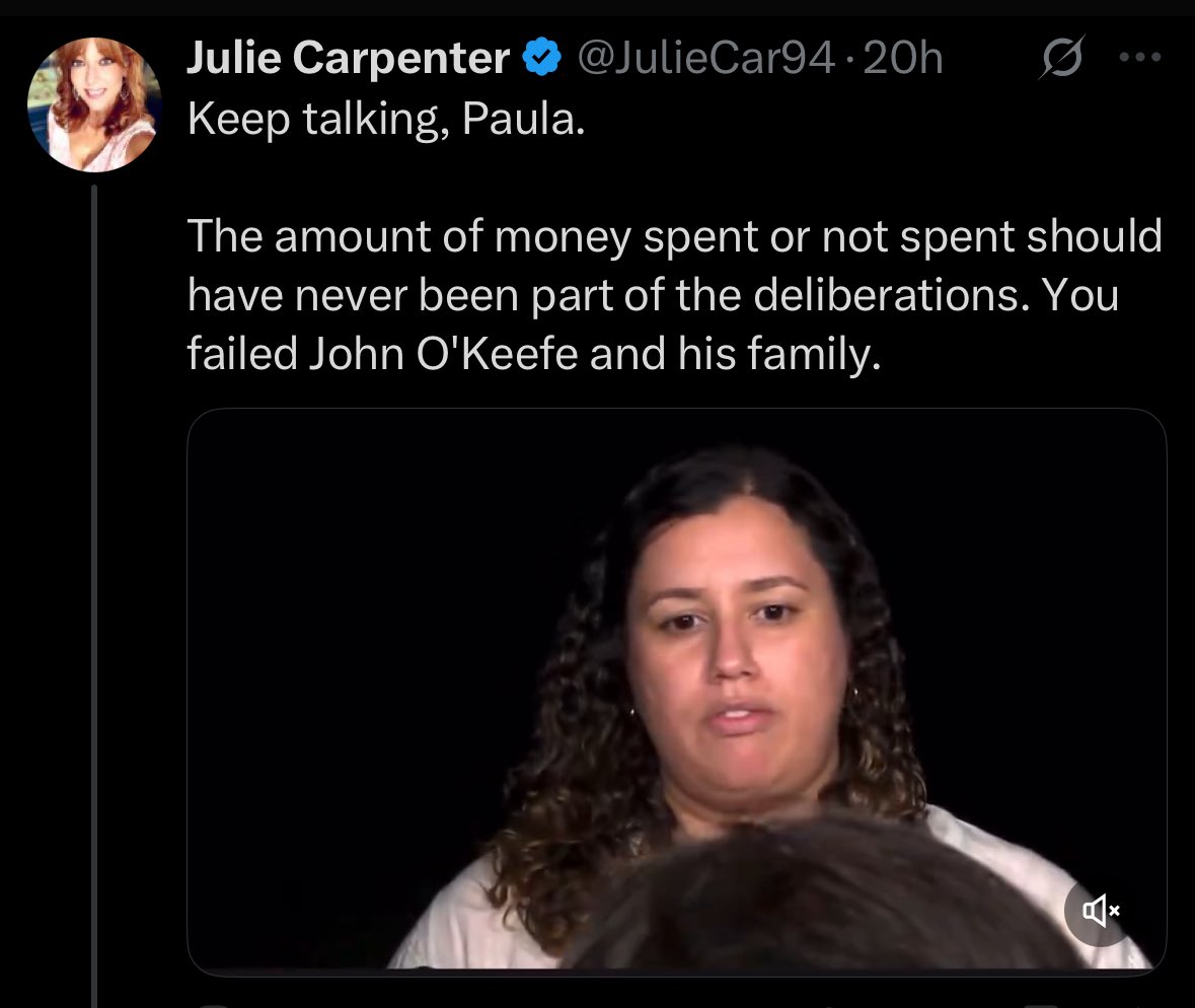 Brandi Churchwell (@brandinchurch) on Twitter photo Last year, Julie preached about the jury not being safe if they didn’t vote the way <a href="/DoctorTurtleboy/">Aidan Kearney</a> wanted. Worried that he would “unleash abuse” on them, and she even gave a sermon on protecting the jurors.
This year, Julie has become the one unleashing abuse on the jurors Last year, Julie preached about the jury not being safe if they didn’t vote the way <a href="/DoctorTurtleboy/">Aidan Kearney</a> wanted. Worried that he would “unleash abuse” on them, and she even gave a sermon on protecting the jurors.
This year, Julie has become the one unleashing abuse on the jurors