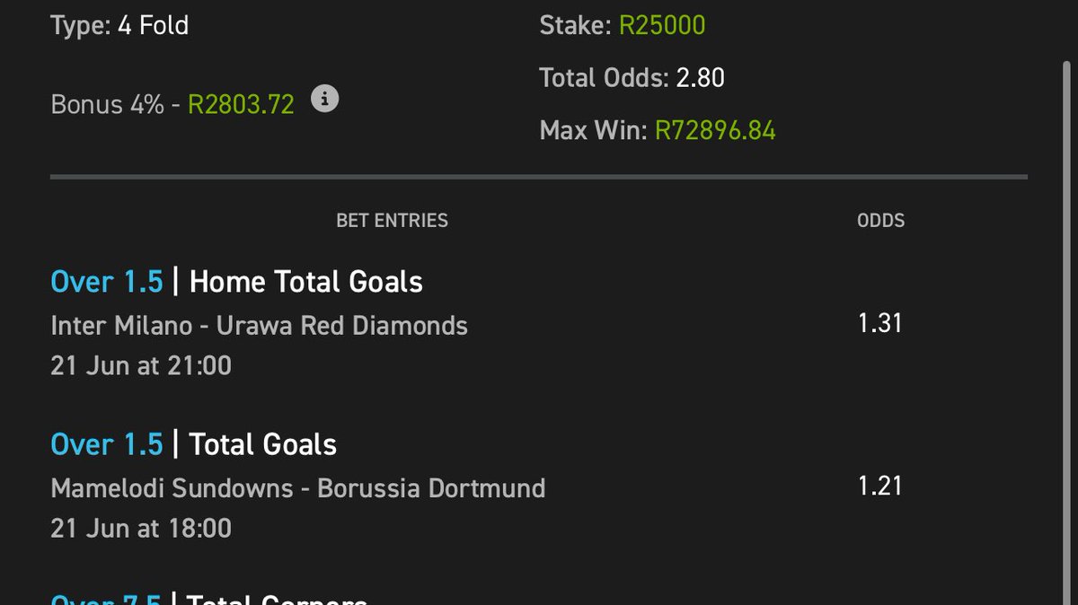 venda_guy2's tweet image. Go hard or go home  💥💥👊🔥

R70k booom 🫵🫵

⚽️:betting code: 03-274651

⚽️:If you don’t have Easybet  account👇

⚽️:Use my  promo code to register and get R50 Sign Up Bonus (promo code: Z50)

⚽️: Link to register:ebpartners.click/o/t4jnLs 
 
⚽️: 18+ T&amp;amp;Cs Apply.
