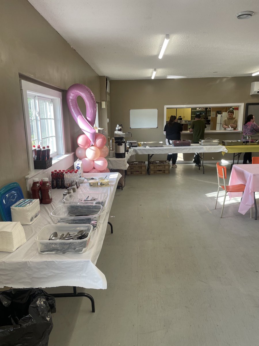 Our fundraising breakfast for Jennie MacFarlane this morning at the Stanley Agrena.  Foods hot and ready to go, door prizes and a magician.  What better way to spend Saturday morning!!