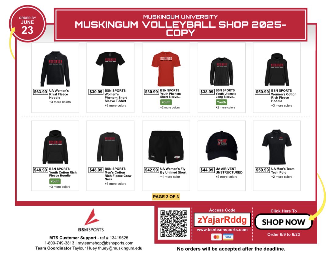 Muskingum Volleyball tweet media