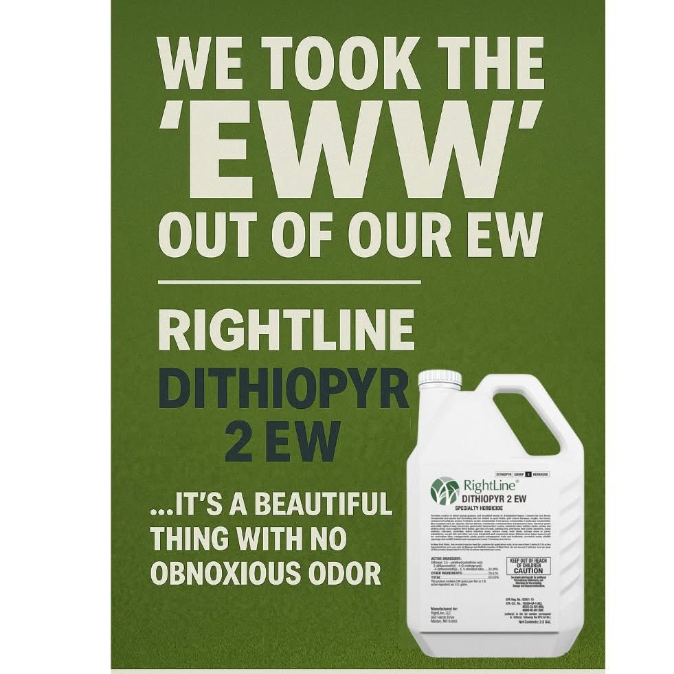 RightLine LLC (@rightlinellc) on Twitter photo 👃💨 What’s the big stink about?
Absolutely nothing.
RightLine DITHIOPYR 2 EW delivers serious pre-emergent power without the obnoxious odor.
It’s a beautiful thing… but you gotta not smell it to believe it.
#RightLineUSA #NoStink #Dithiopyr2EW #TurfToolsThatWork 👃💨 What’s the big stink about?
Absolutely nothing.
RightLine DITHIOPYR 2 EW delivers serious pre-emergent power without the obnoxious odor.
It’s a beautiful thing… but you gotta not smell it to believe it.
#RightLineUSA #NoStink #Dithiopyr2EW #TurfToolsThatWork