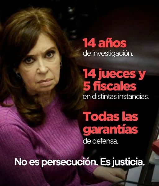#Condenada
#CristinaPresa 
#SERÁJUSTICIA  ⚖️🇦🇷🇦🇷