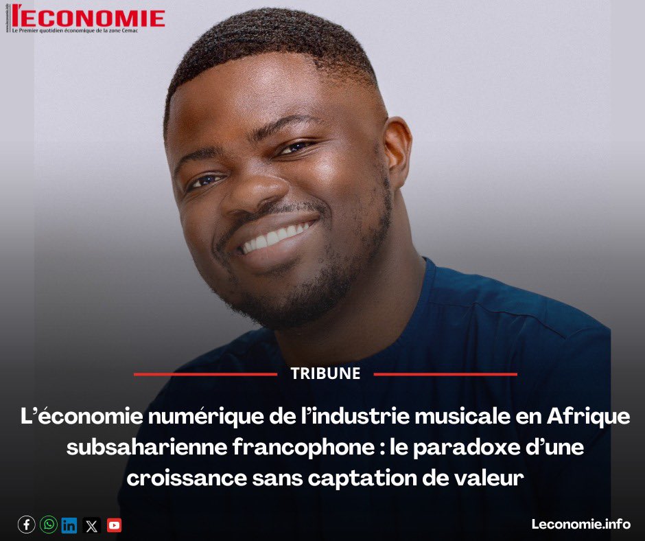 L’économie numérique de l’industrie musicale en Afrique subsaharienne francophone : le paradoxe d’une croissance sans captation de valeur leconomie.info/leconomie-nume…