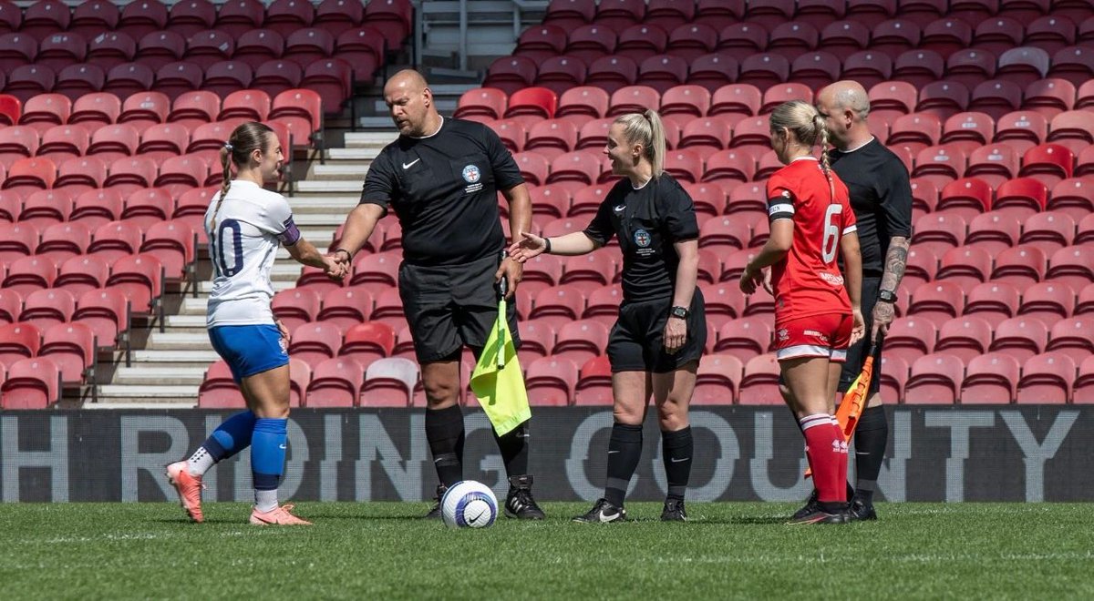 𝗖𝗘𝗟𝗘𝗕𝗥𝗔𝗧𝗜𝗡𝗚 𝟮𝟬𝟮𝟰-𝟮𝟱

Week 2️⃣ of our celebration of last season, and we're kicking off with a photo from <a href="/NorthRidingFA/">North Riding FA</a> referee Andy Luff officiating the North Riding Women’s County Cup Final! 🏆