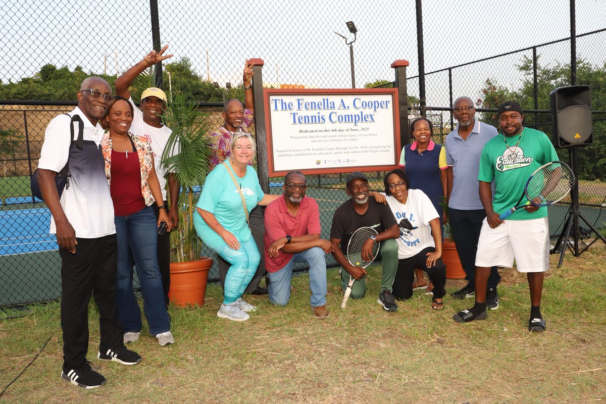 The University of the Virgin Islands (UVI) proudly held a special dedication ceremony on Friday, June 6, 2025, to commemorate the renaming of the tennis courts on the Orville E. Kean Campus in honor of the late Dr. Fenella Anita Cooper.

Read More.
uvi.edu/news/2025/25_0…