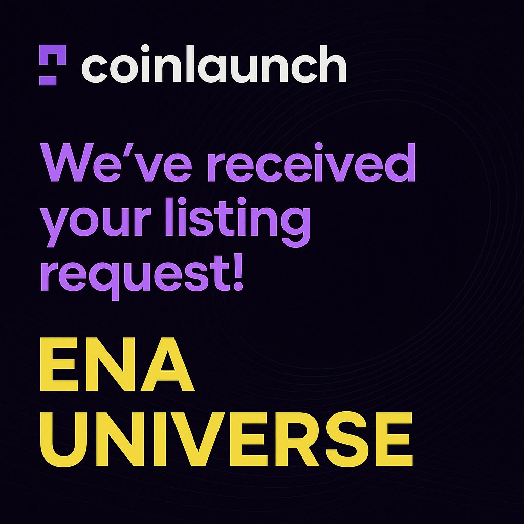 ✨ ENA Universe TCG Update!
Our listing request has officially entered <a href="/CoinLaunchSpace/">CoinLaunch Space</a> review queue!
🔹 Seed investors, stay tuned
🔹 Fueling our play-to-earn pools
🔹 Next step: strategic seed support

Huge thanks to CoinLaunch for the fast turnaround—onward to the next
