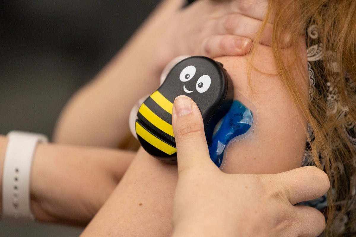 Whether it’s a shot or getting an IV started, needle sticks can be scary for kids. Our pediatric care team takes extra measures to take the pain out of the experience. Learn more: uihc.pulse.ly/9fyo173w3u