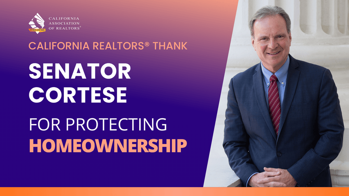 C.A.R. Gov Affairs (@cargovaffairs) on Twitter photo .<a href="/CAREALTORS/">CA ASSN OF REALTORS®</a> thank <a href="/SenDaveCortese/">Senator Dave Cortese</a> for protecting homeownership by voting NO on SB 677. .<a href="/CAREALTORS/">CA ASSN OF REALTORS®</a> thank <a href="/SenDaveCortese/">Senator Dave Cortese</a> for protecting homeownership by voting NO on SB 677.