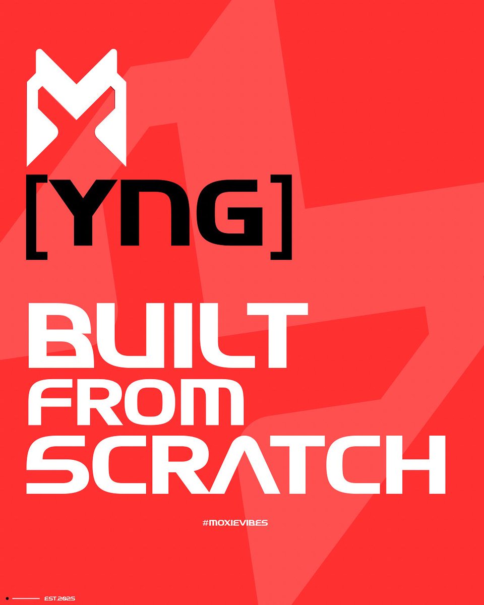 moxiegc's tweet image. Introducing MOXIE YNG.

The next generation of competitors.

⚙️ Built from scratch.
⚡ Fueled by hunger.
🔥 Ready to rise.

Still looking for players in any games - DM us 

#MOXIEYNG #BuiltFromScratch