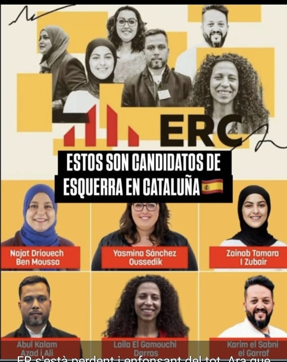 Los indepes son tan súmamente acomplejados que prefieren llenar sus filas de musulmanes antes que reconocer la identidad española de Cataluña.