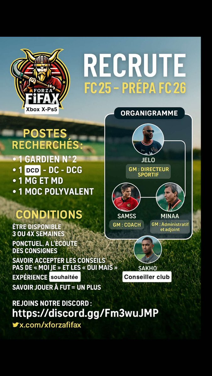 Ola chicos,

Pour cette semaine possible test dès demain.

Si sa peut RT svp 😊